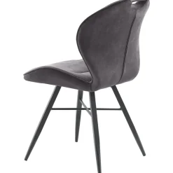 Eetkamerstoel Castione Velvet antraciet