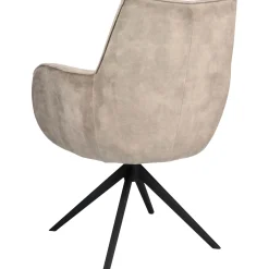 Eetkamerstoel Dordona Draaibaar velvet beige