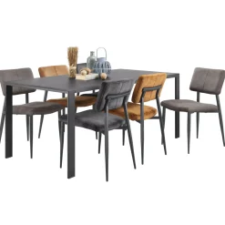 Eetkamerstoel Gento Velvet antraciet