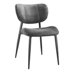 Eetkamerstoel Gomba Velvet antraciet