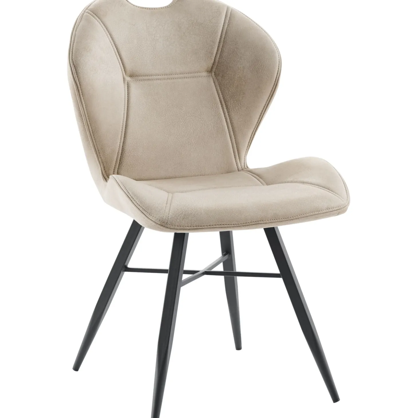 Eetkamerstoel Loana Microvezel zandbeige