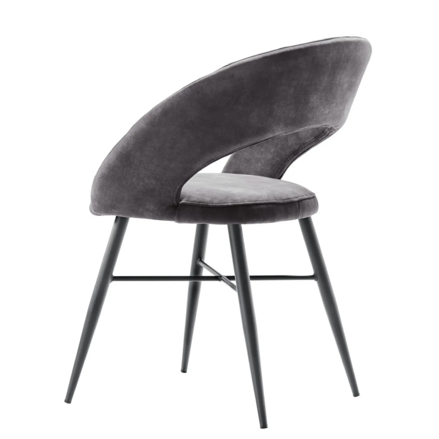 Eetkamerstoel Marasino Velvet antraciet