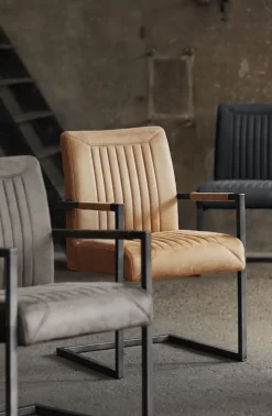 Eetkamerstoel Parantino Met armleuning cognac
