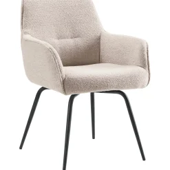 Eetkamerstoel Turelli Bouclé beige