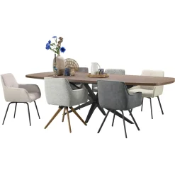 Eetkamerstoel Turelli Bouclé beige