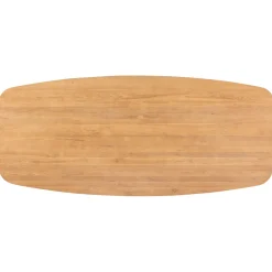 Eettafel Aska Teak 180x90 cm Deens ovaal naturel brushed