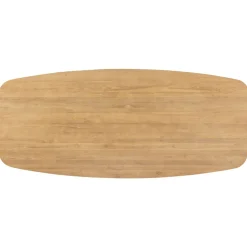 Eettafel Aska Teak 260x110 cm Deens ovaal naturel brushed