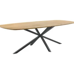 Eettafel Aska Teak 260x110 cm Deens ovaal naturel brushed