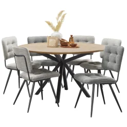 Eettafel Belvio Rond 140 light oak fineer