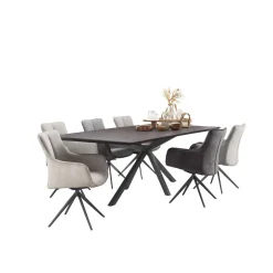 Eettafel Belvio 240x105 dark oak fineer