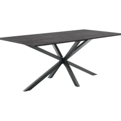 Eettafel Piastra 160x90 cm rechthoekig zwart