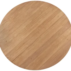 Eettafel Romaro Teakhout 130 cm rond mix rough