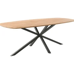 Eettafel Romaro Teakhout 220x100 cm Deens ovaal mix rough