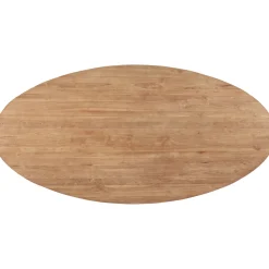 Eettafel Romaro Teakhout 240x120 cm ovaal mix rough