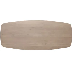 Eettafel Tavolo Eikenhout 240x100 cm Deens ovaal lichtbruin
