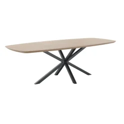 Eettafel Tavolo Eikenhout 240x100 cm Deens ovaal lichtbruin