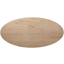 Eettafel Tavolo Eikenhout 260x125 cm ovaal naturel grijs
