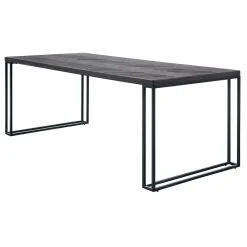 Eettafel Vinito 220x95 eiken fineer zwart