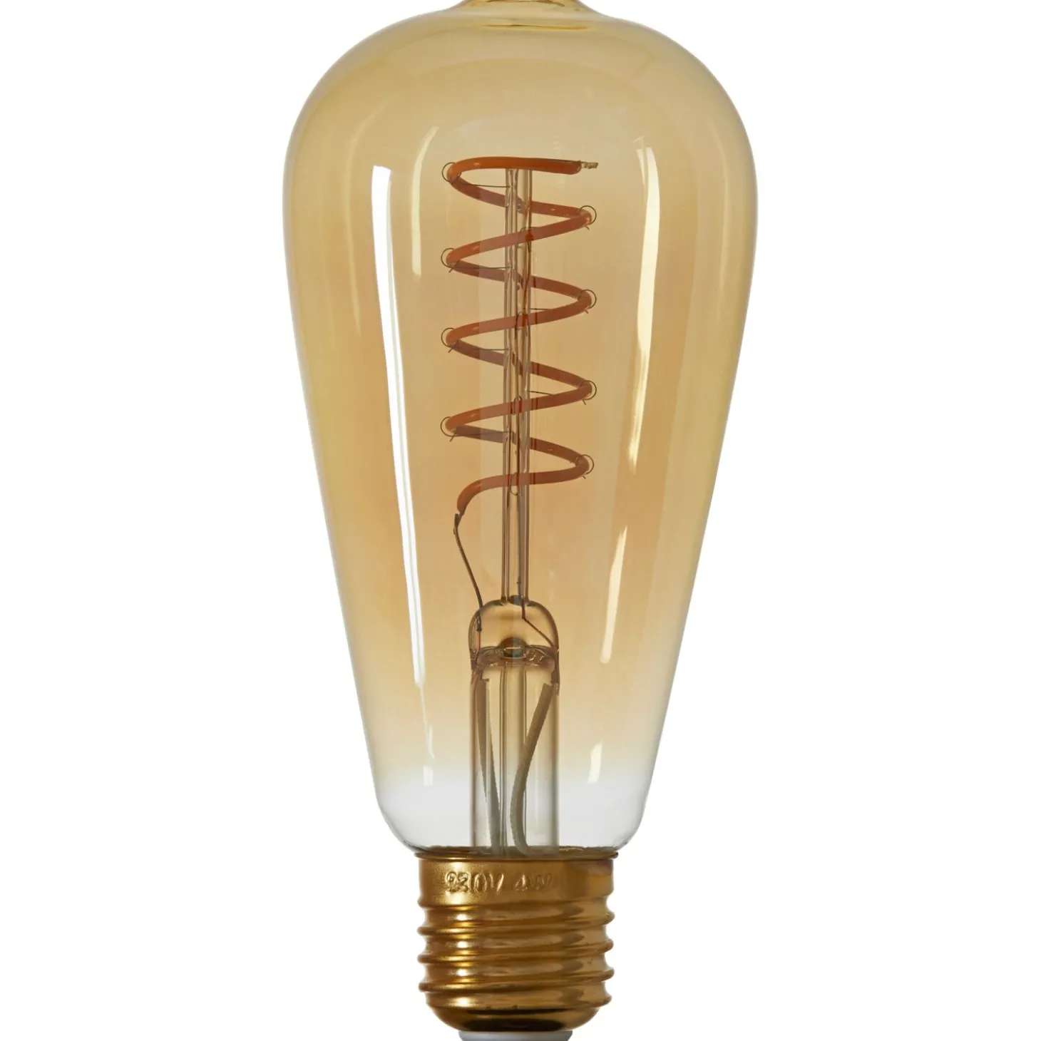 E27 Ledlamp Luce Amber 4 Watt 6,5 cm hoekig