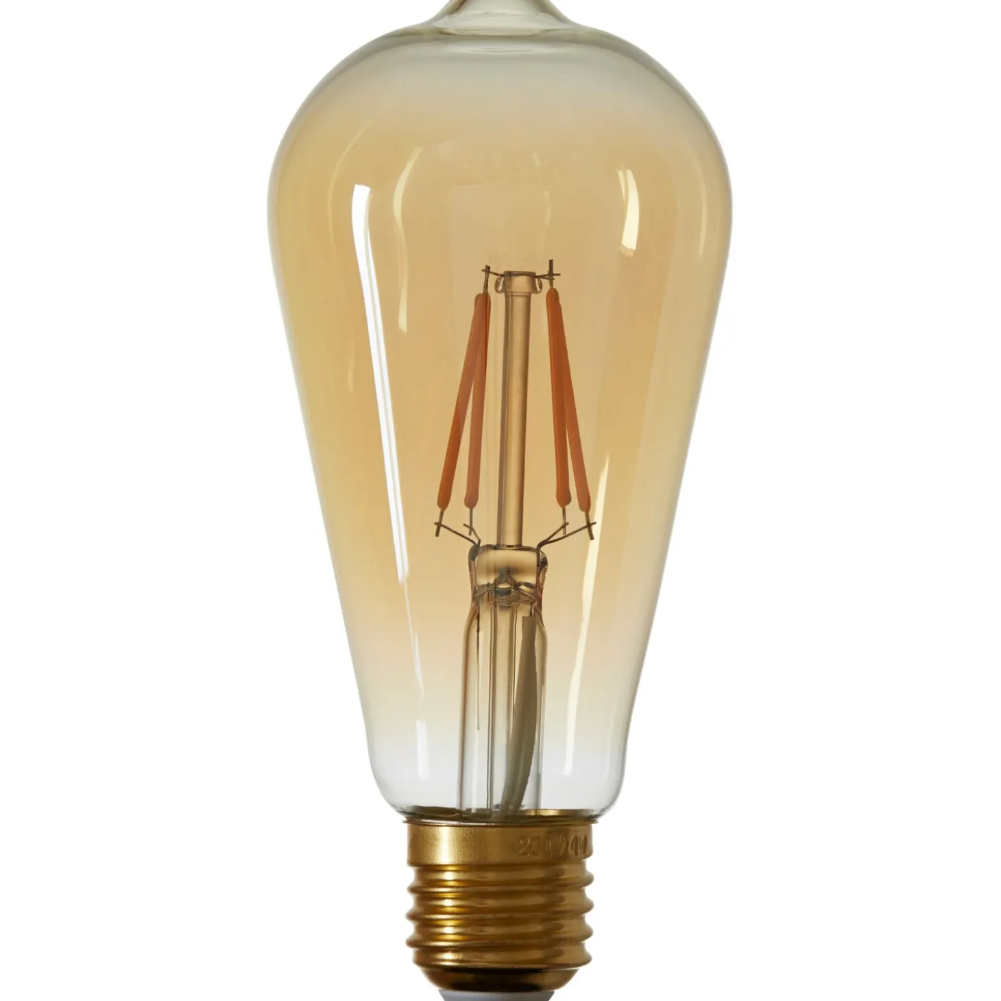 E27 Ledlamp Luce Amber 4 Watt 6,4 cm hoekig