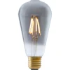E27 Ledlamp Luce Smoke 4 Watt 6,5 cm hoekig