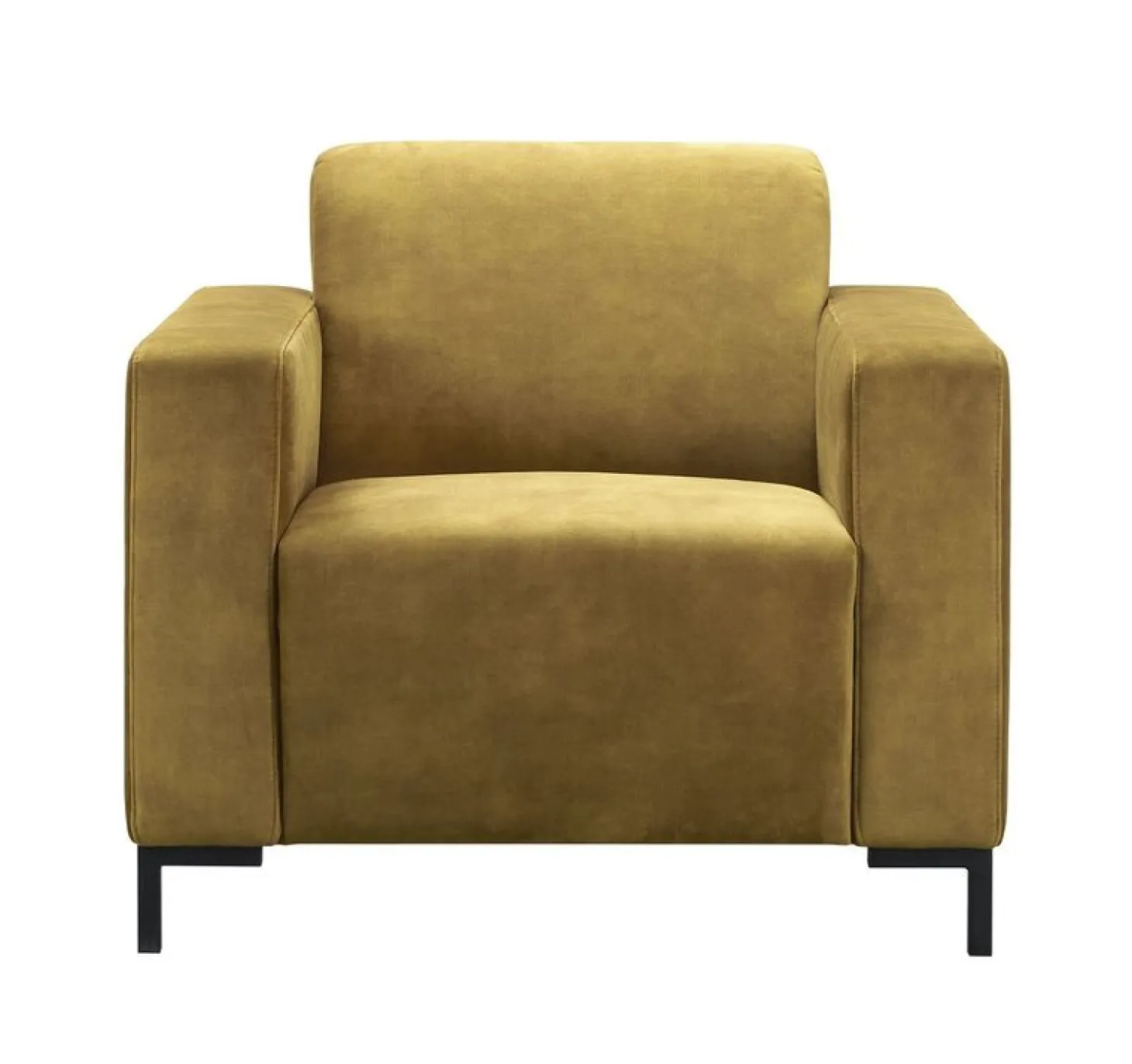 Fauteuil ALPA Pocketveren/HR-schuim zitting gold
