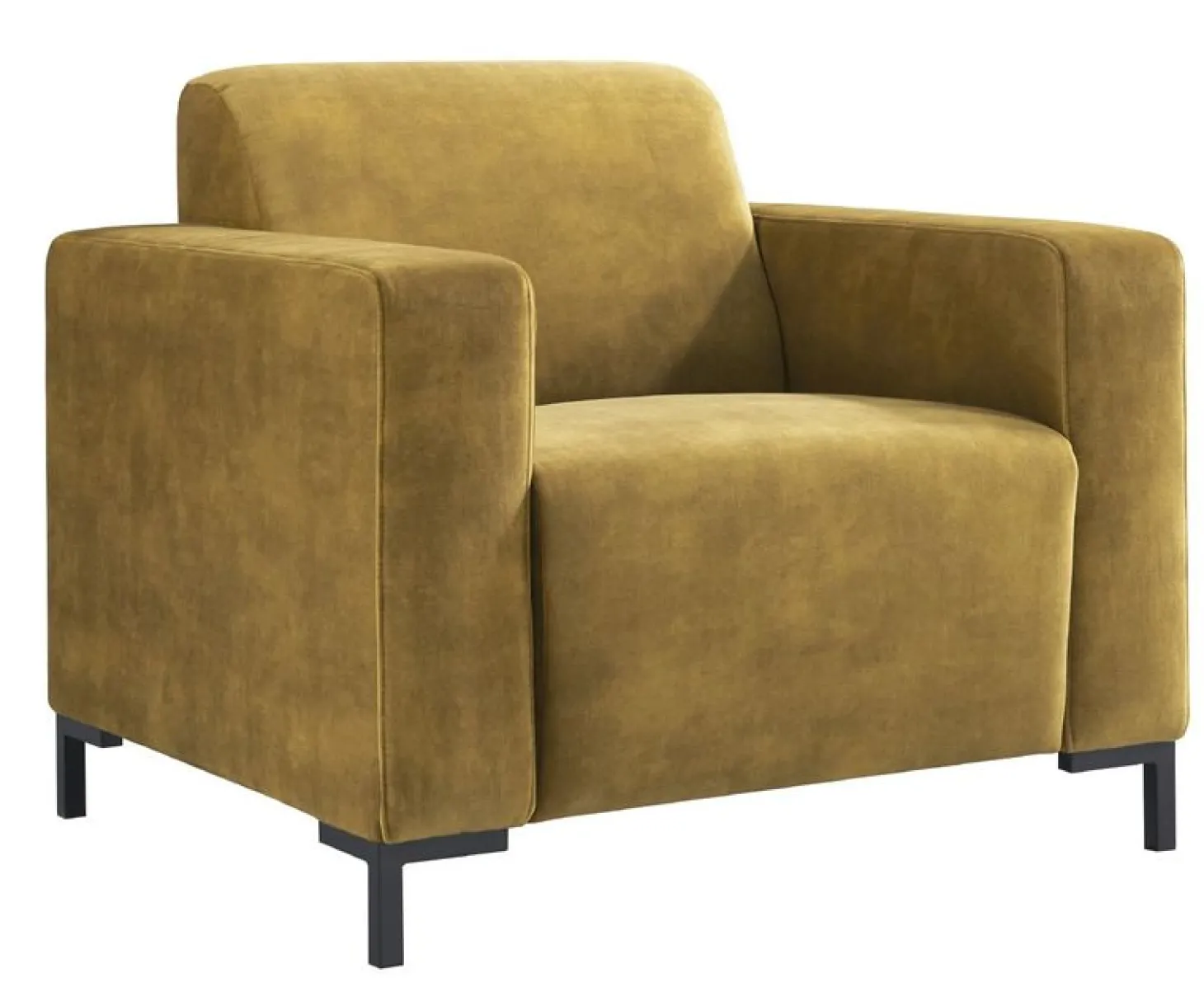Fauteuil ALPA Pocketveren/HR-schuim zitting gold