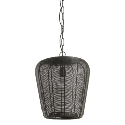 Hanglamp Barzio Mat zwart rond 31cm 1-lichts