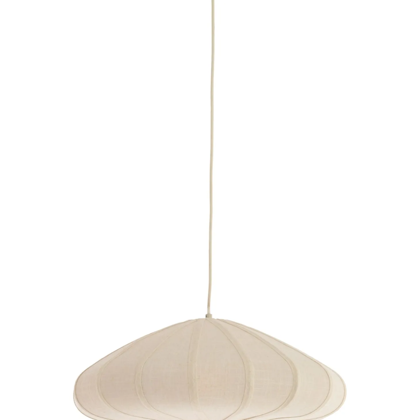 Hanglamp Cantilupo S wit linnen 1-lichts