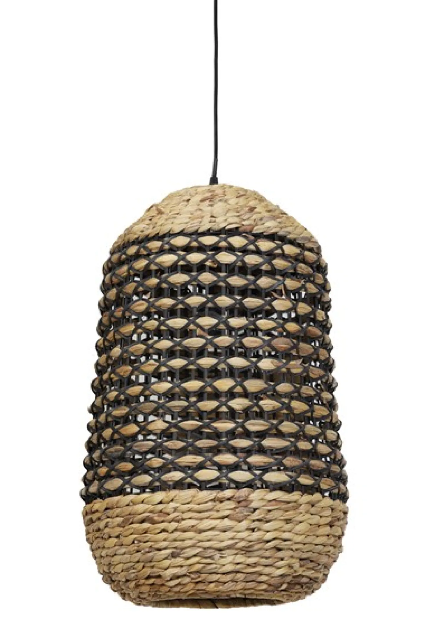 Hanglamp CAPENA Naturel zwart 58x37,5 cm