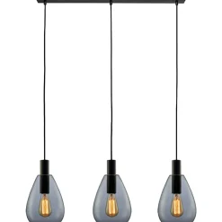 Hanglamp Felinio Smoke glas 3-lichts