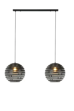 Hanglamp Fiorenza Ø 40 cm zwart staal 2-lichts