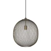 Hanglamp Maroggia Bruin rond 40cm koper 1-lichts