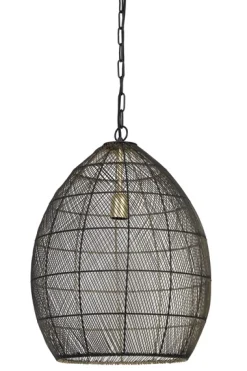 Hanglamp MAROLA Zwart goud 53x40 cm