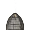 Hanglamp MAROLA Zwart goud 37x30 cm