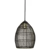 Hanglamp MAROLA Zwart goud 25x20 cm
