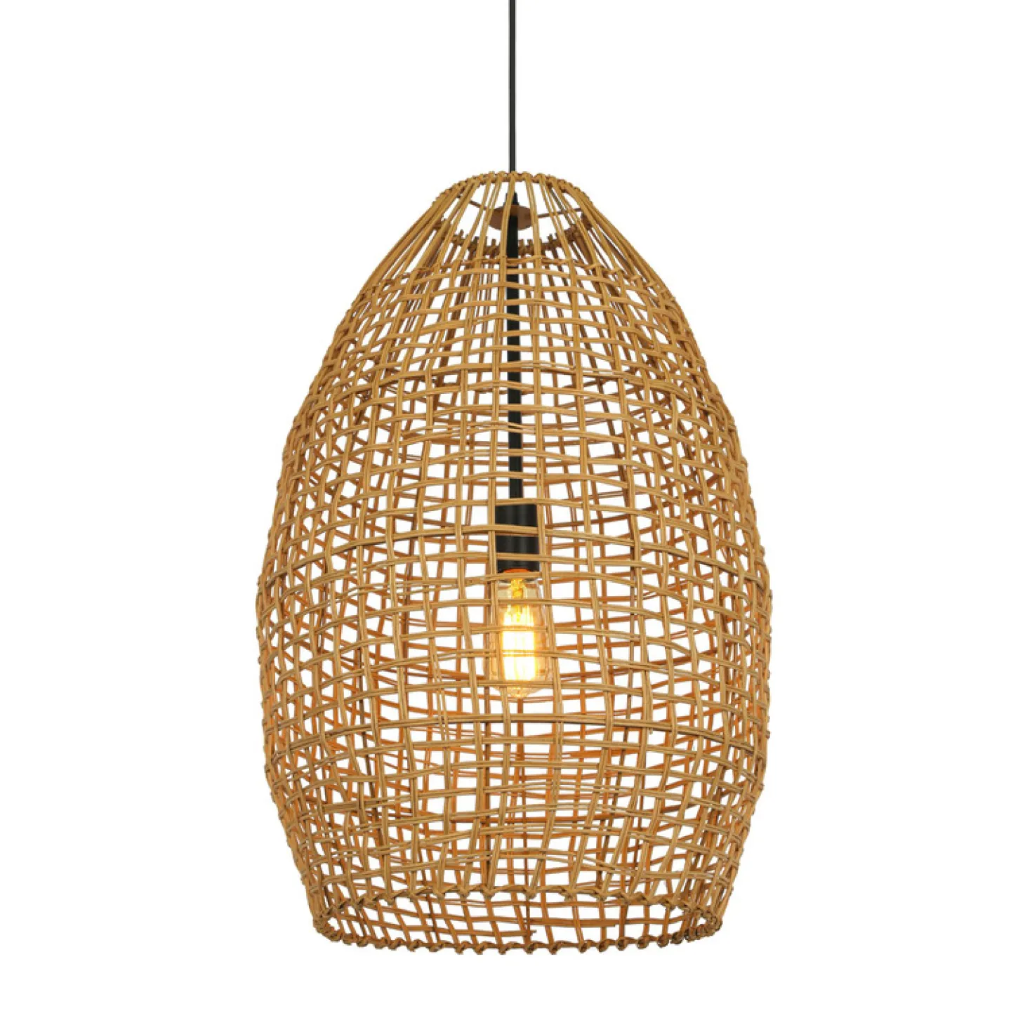 Hanglamp Orcia Rond 46 cm rotan honing