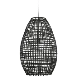 Hanglamp Orcia Rond 46 cm rotan zwart
