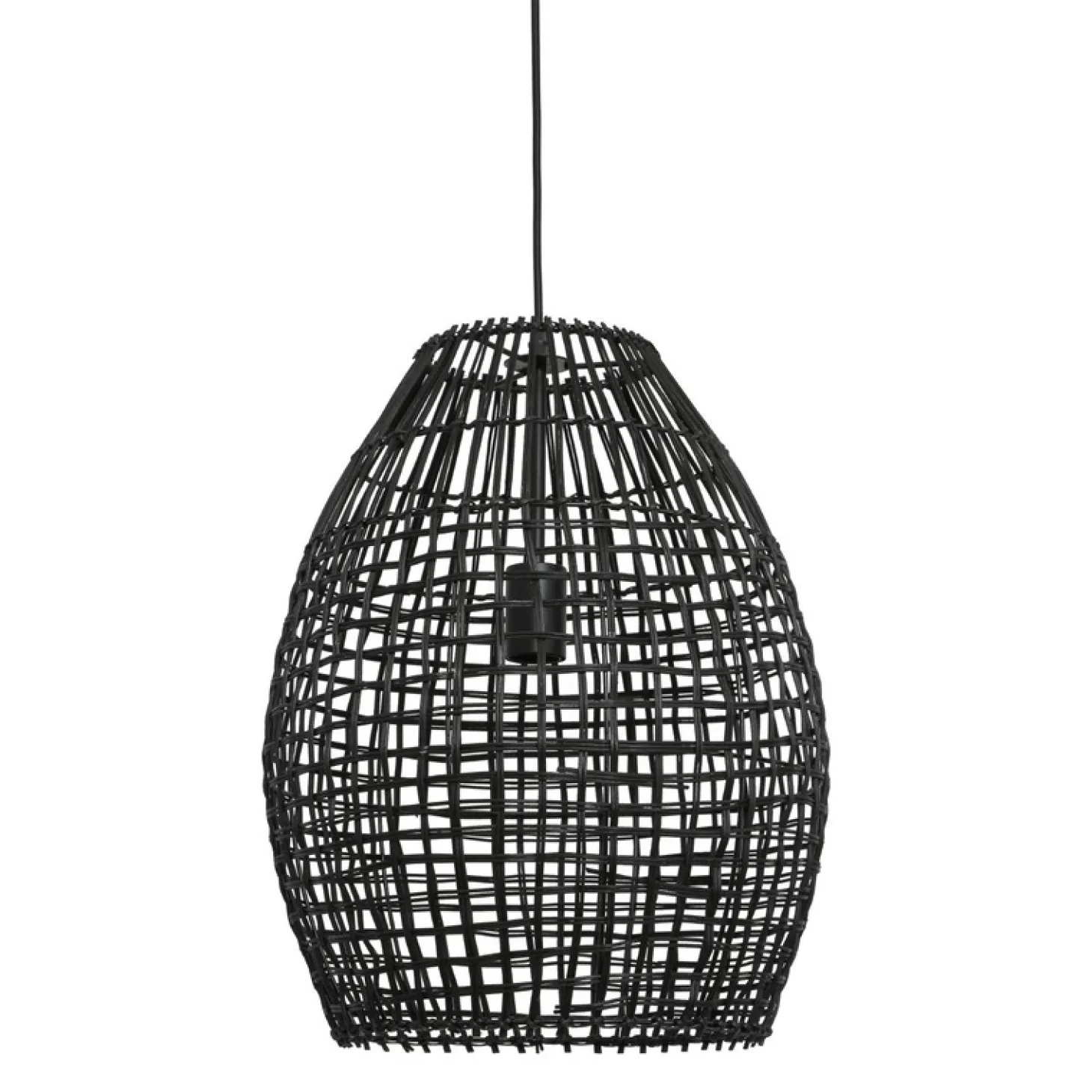 Hanglamp Orcia Rond 40 cm rotan zwart