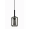 Hanglamp Peglio Glas smoke zwart 1-lichts