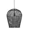 Hanglamp Scarperio Rond 40 cm rotan zwart