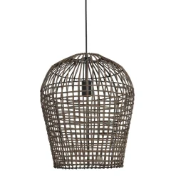 Hanglamp Scarperio Rond 40 cm rotan bruin