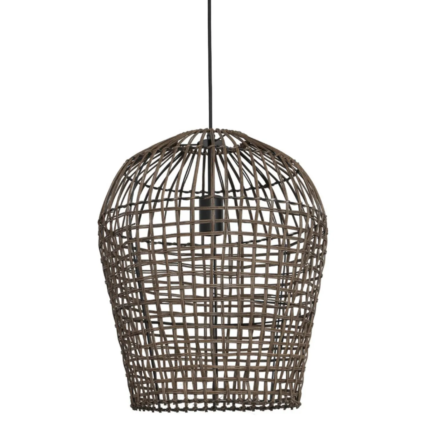 Hanglamp Scarperio Rond 40 cm rotan bruin