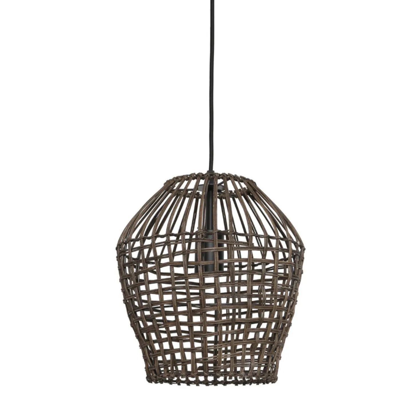 Hanglamp Scarperio Rond 28 cm rotan bruin