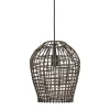 Hanglamp Scarperio Rond 31 cm rotan bruin
