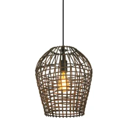 Hanglamp Scarperio Rond 31 cm rotan bruin