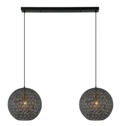 Hanglamp Tossica Ø 40 cm zwart staal 2-lichts