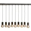 Hanglamp Trecate Mat zwart 9-lichts