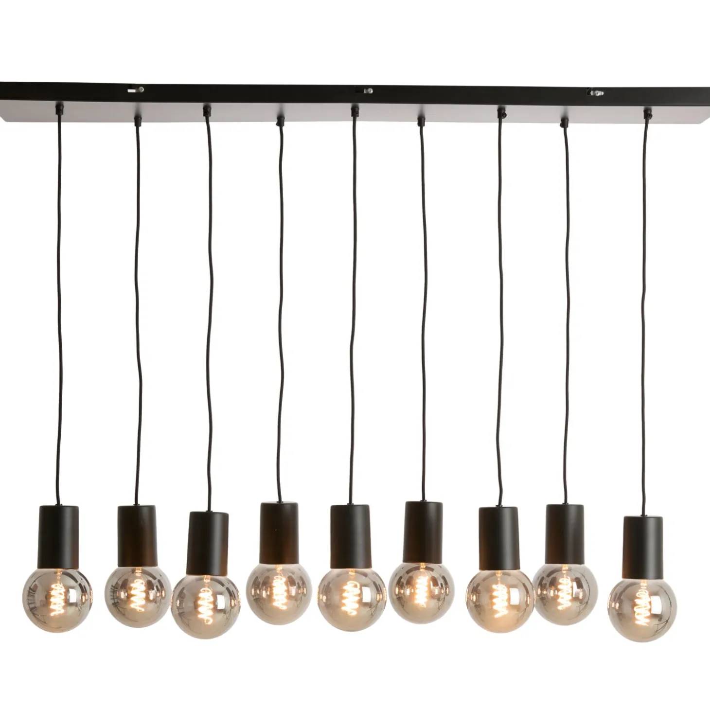Hanglamp Trecate Mat zwart 9-lichts