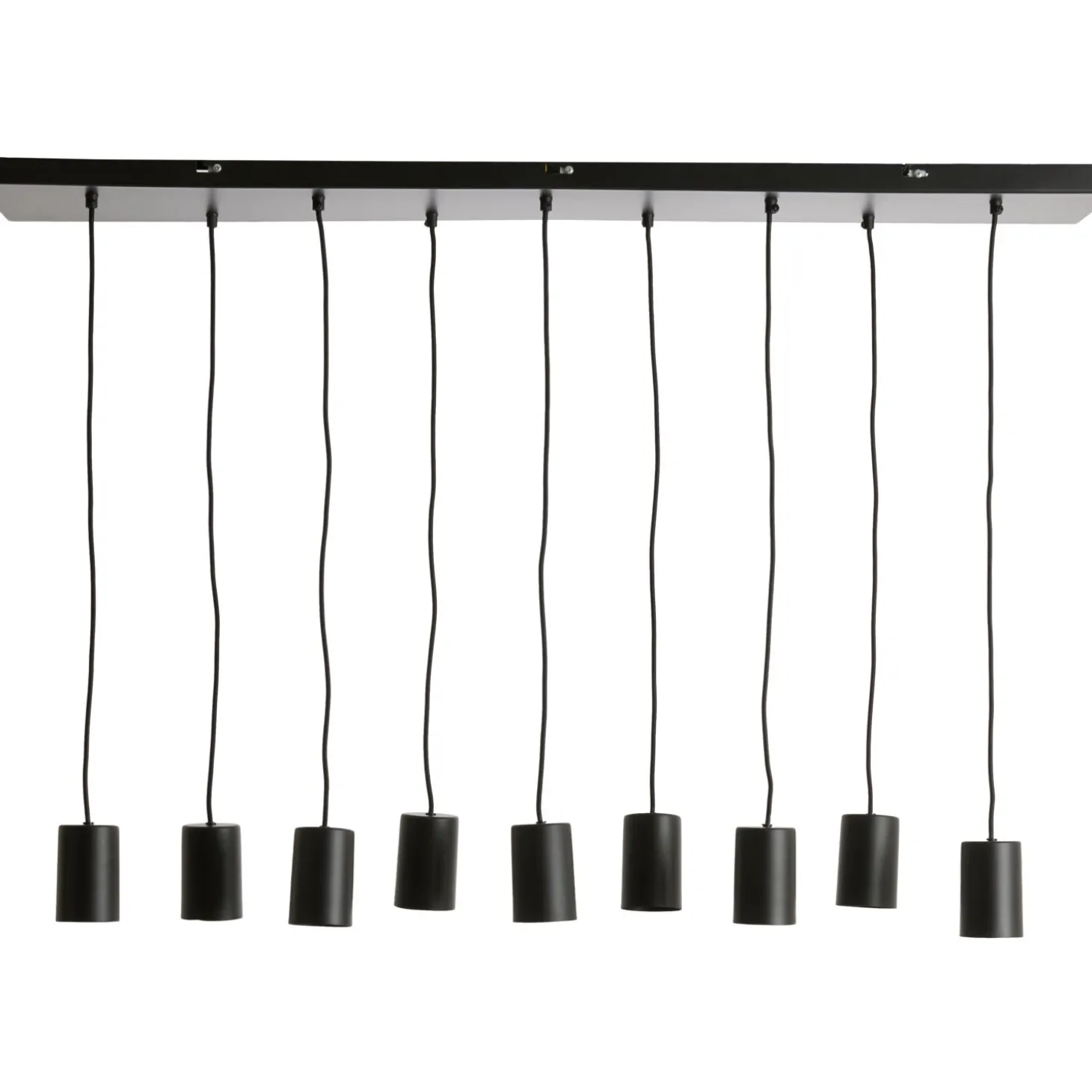 Hanglamp Trecate Mat zwart 9-lichts